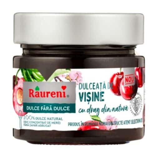 Raureni dulceata de visine fara zahar adaugat 240g