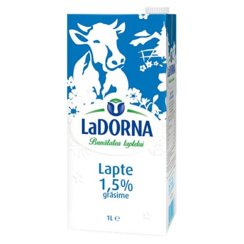 Lapte UHT 1,5% grăsime - LaDorna - 1l