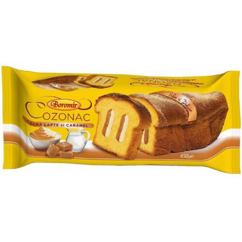 Cozonac cremă lapte și caramel - Boromir - 450g