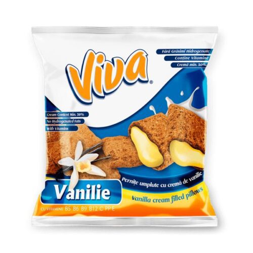 Viva pernuțe umplute cu cremă de vanilie - 200g