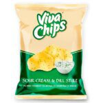 Viva Chips smântână și mărăr - 100g