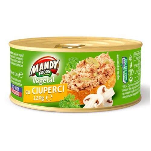 Mandy pate vegetal cu ciuperci 120g